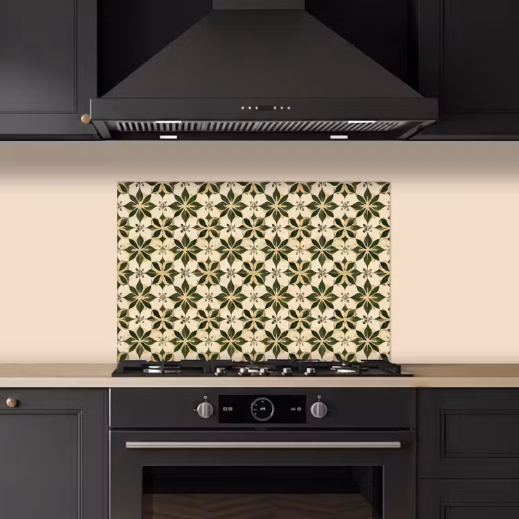 Fond de hotte - Carrelage - Motif - Vert — 5