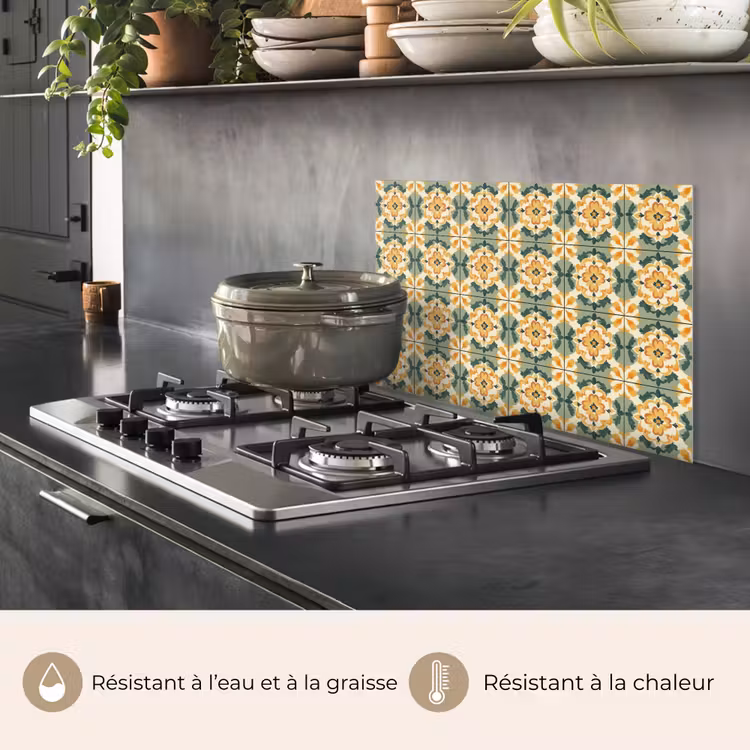 Fond de hotte - Ceramics - Weathered - Colourful — 2