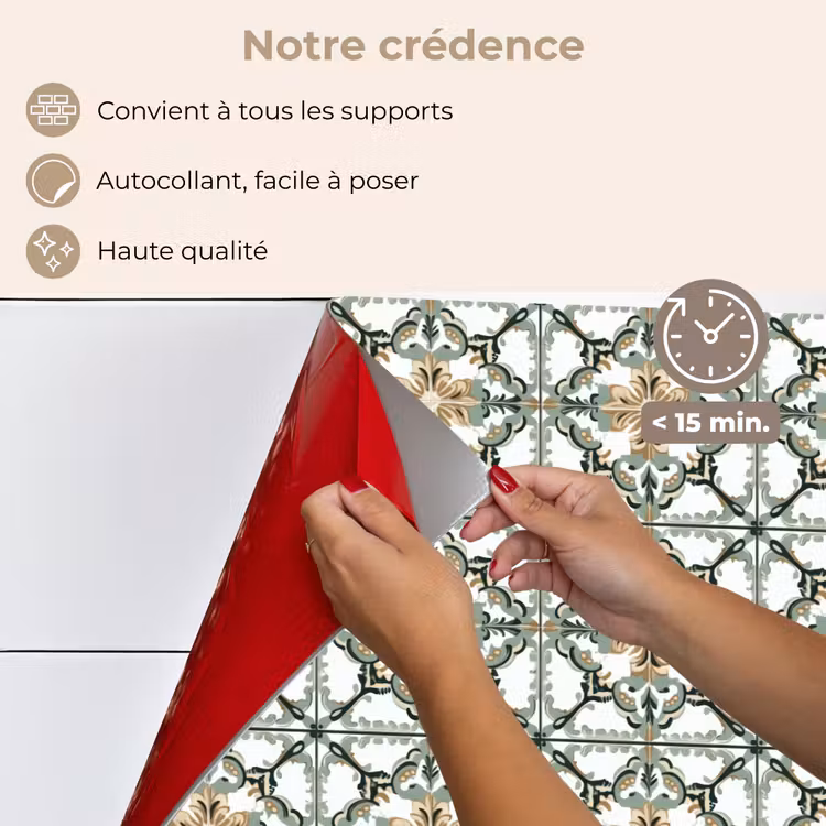 Fond de hotte - Floral - Intemporel - Coloré — 4