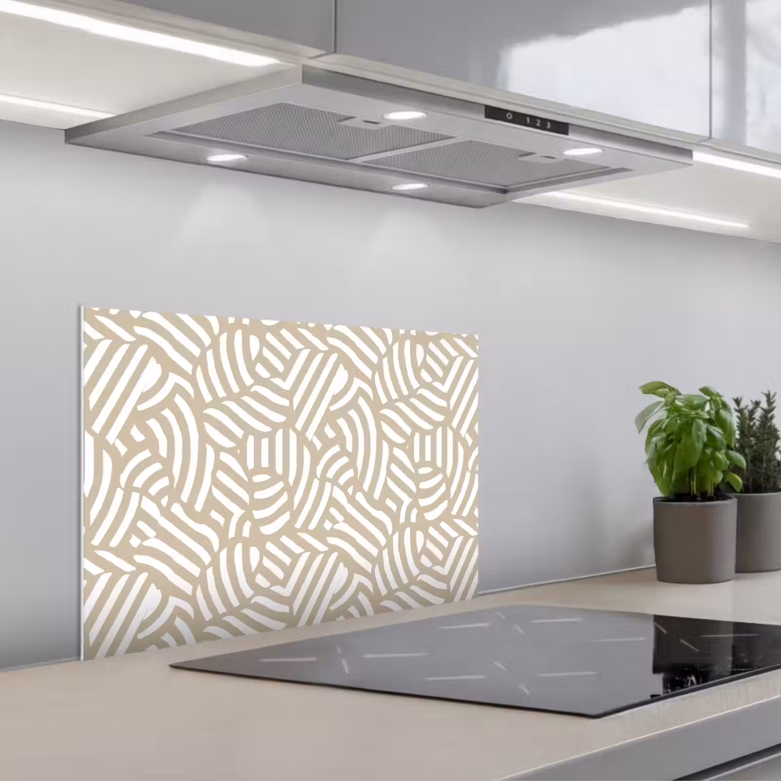Fond de hotte - Abstrait - Moderne - Beige — 1