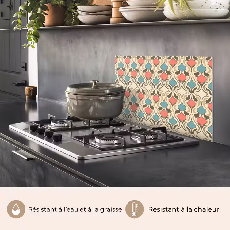 Fond de hotte - Baroque - Rétro - Coloré — 2