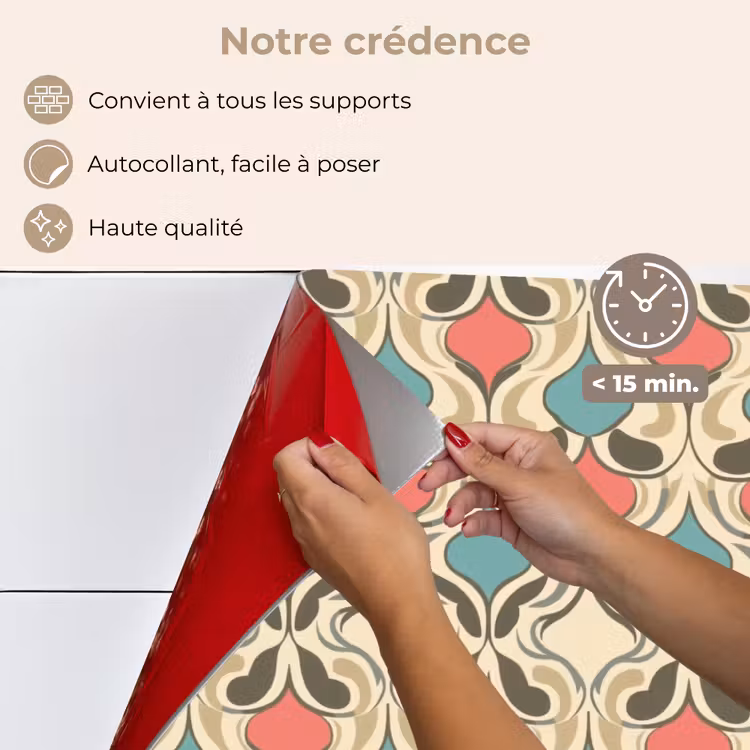 Fond de hotte - Baroque - Rétro - Coloré — 4