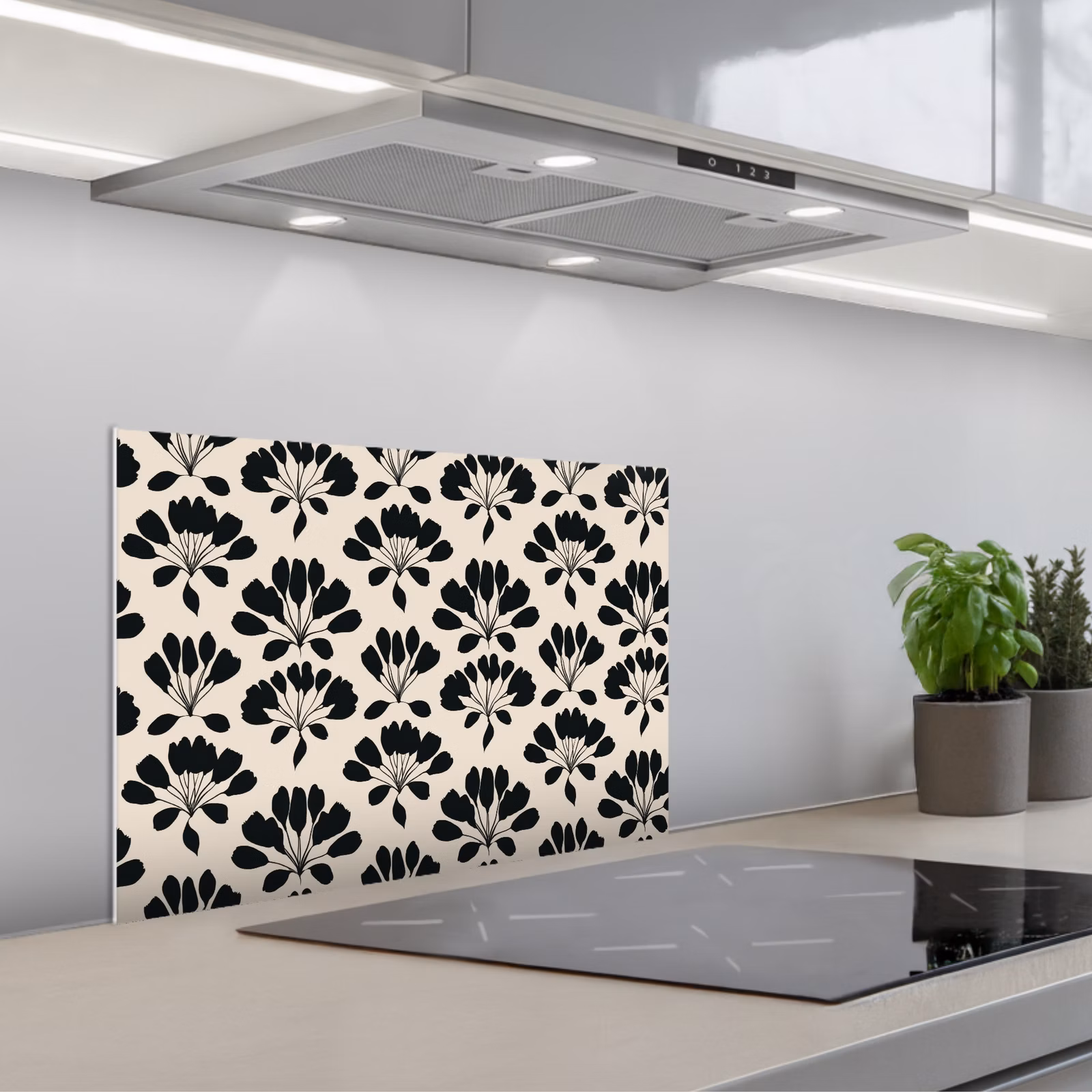 Fond de hotte - Abstrait - Motif - Noir — 1