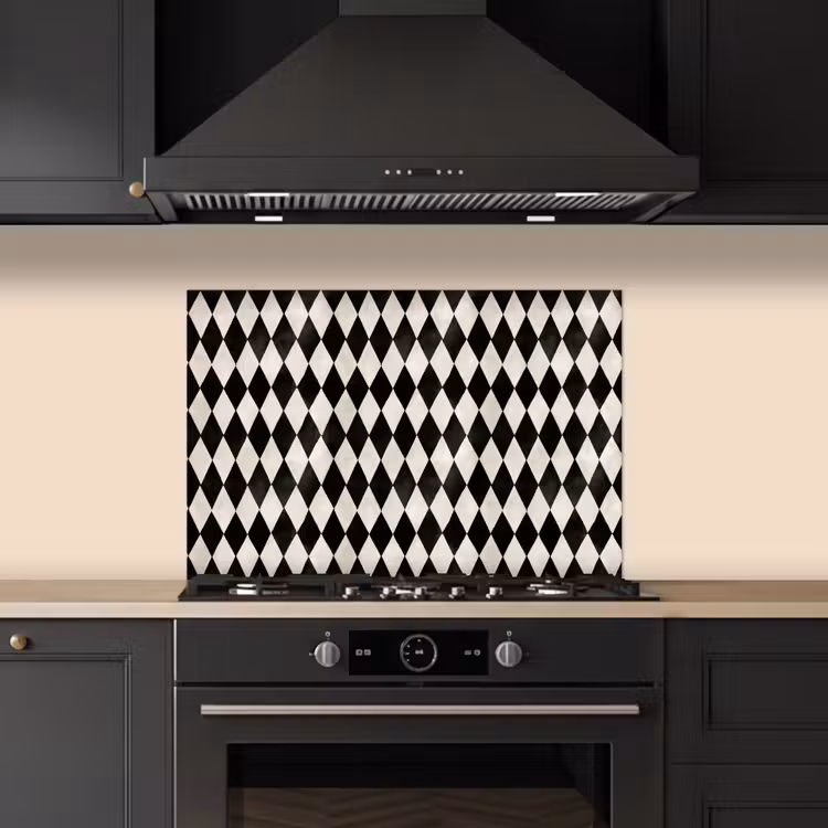Fond de hotte - Classique - Motif - Noir — 5