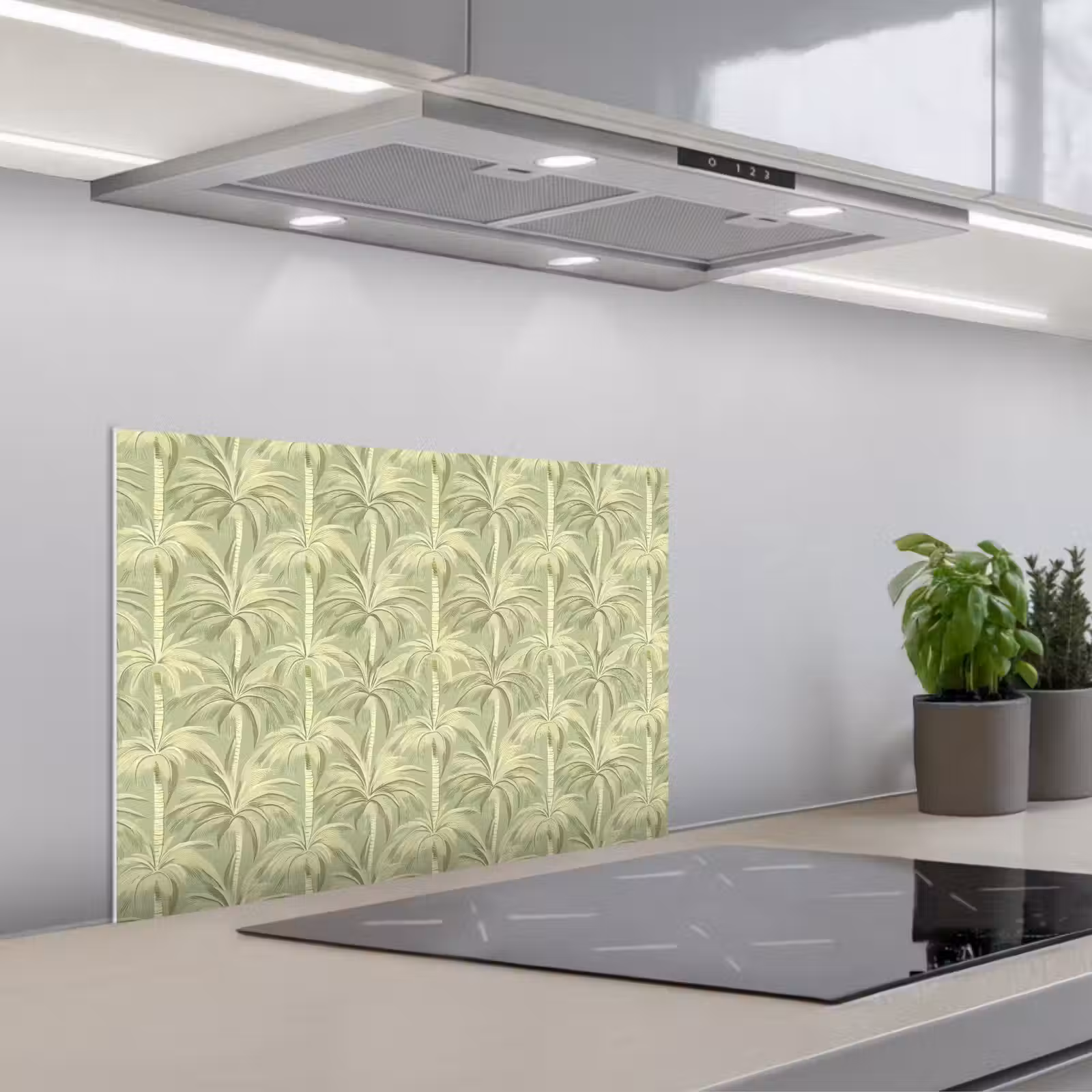 Fond de hotte - Forêt de palmiers - Tropical - Vert — 1
