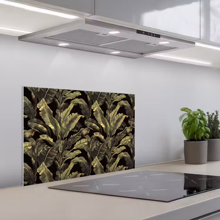 Fond de hotte - Botanique - Feuilles - Vert — 1