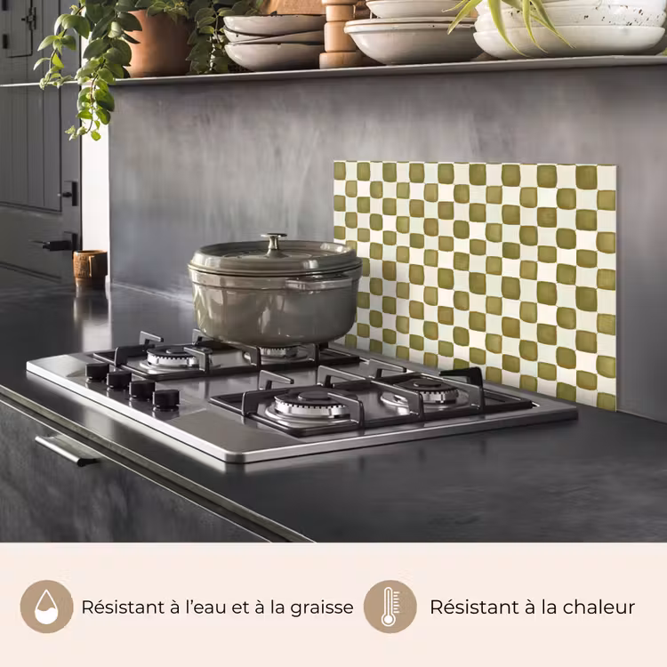 Fond de hotte - Échecs - Motif - Vert — 2