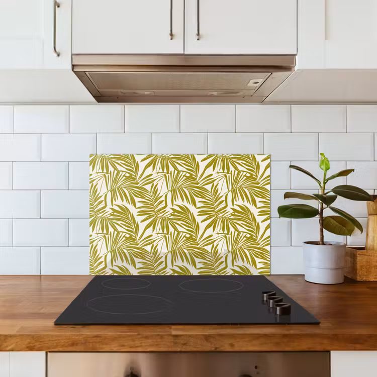 Fond de hotte - Feuille de palmier - Motif - Vert — 3