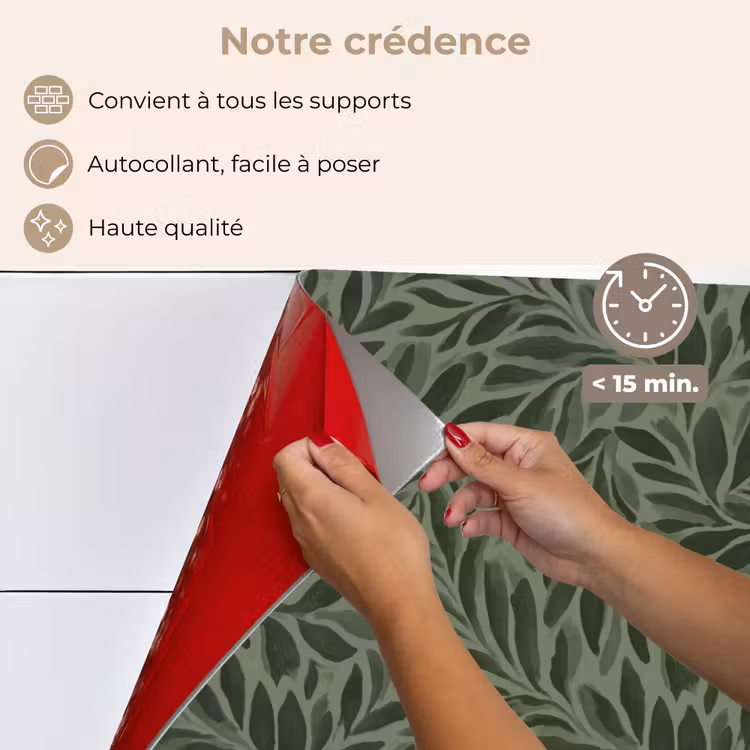 Fond de hotte - Feuilles - Bio - Vertes — 4