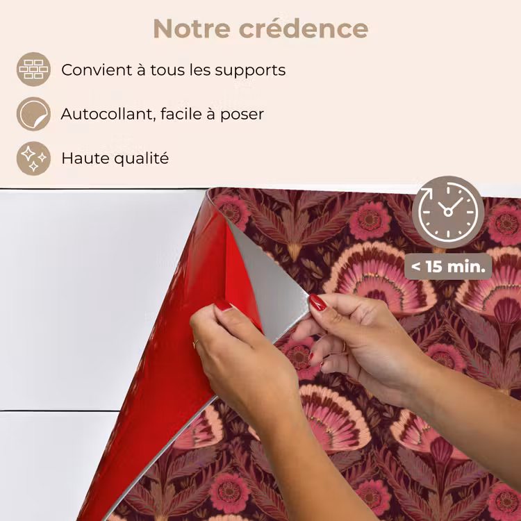 Fond de hotte - Antiquités - Fleurs - Coloré — 4