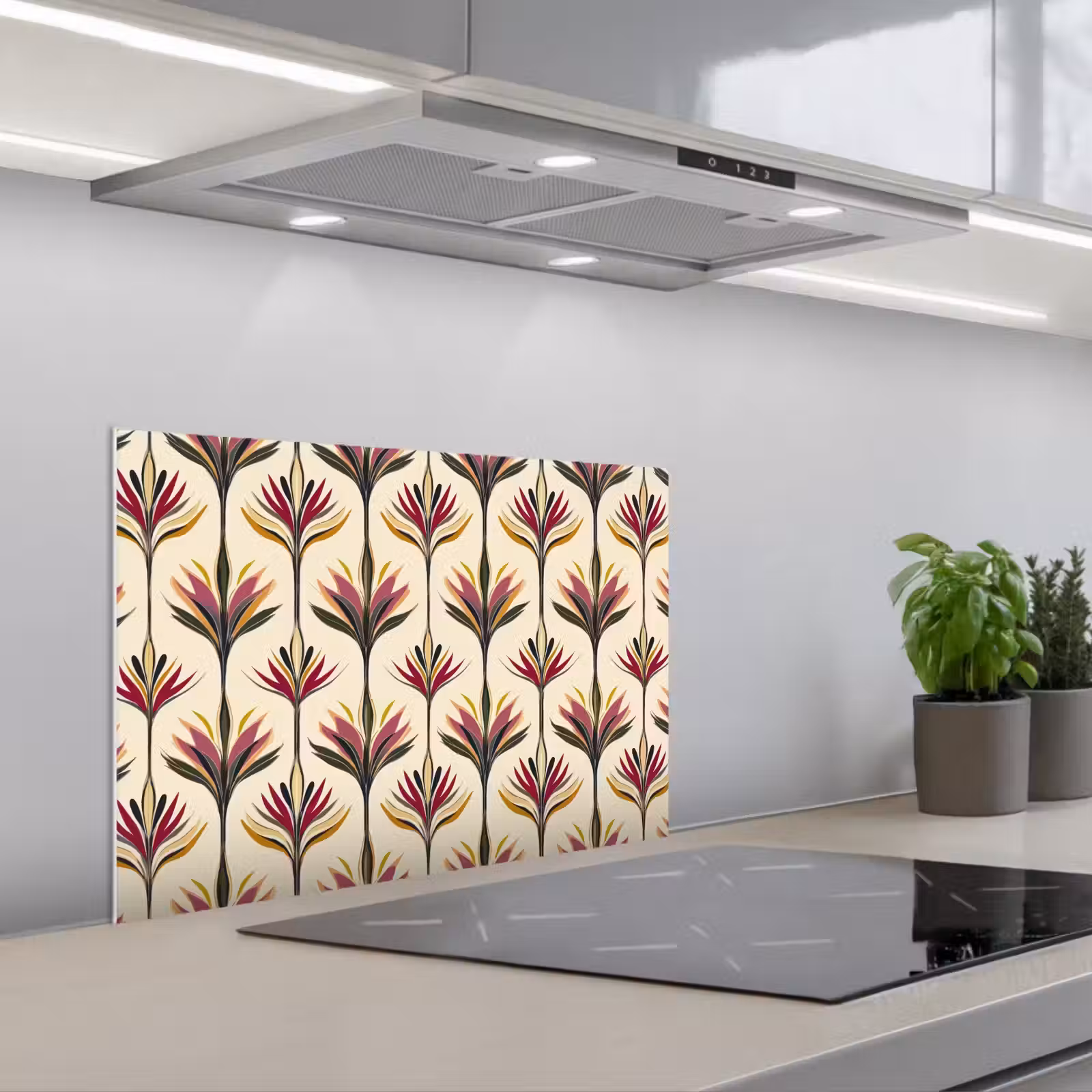 Fond de hotte - Éventail - Motif - Coloré — 1