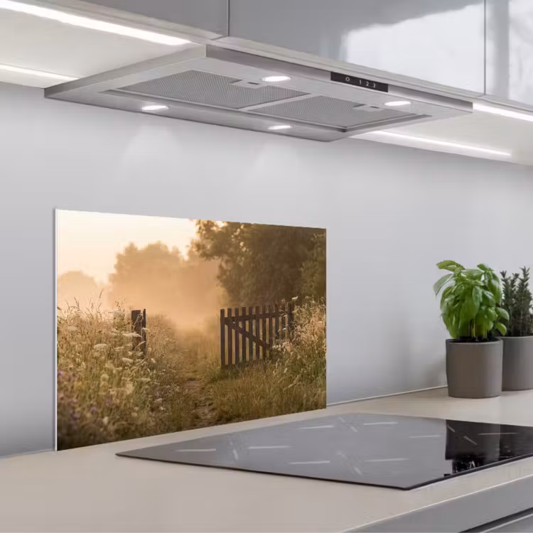 Fond de hotte - Clôture - Nature - Brouillard - Champ — 1
