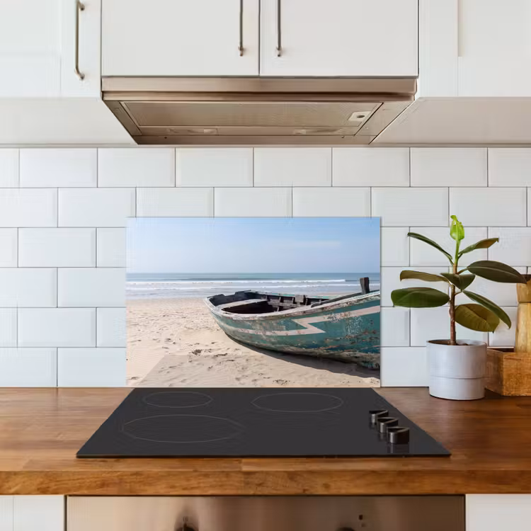 Fond de hotte - Bateau - Plage de sable - Mer — 3