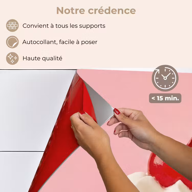 Fond de hotte - Cerise - Crème fouettée - Rose — 4