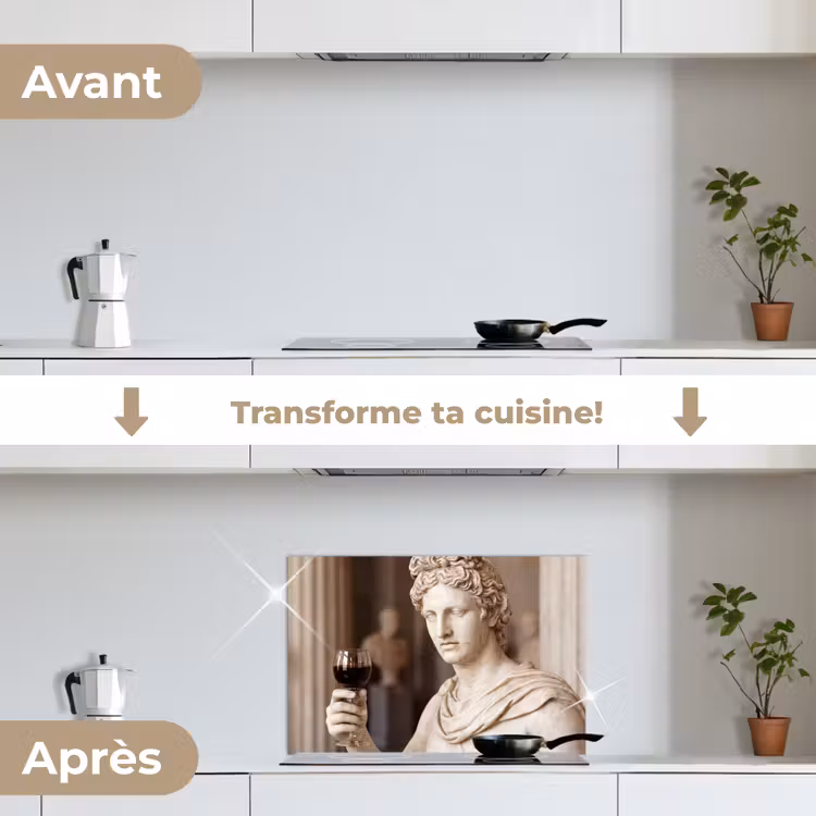 Fond de hotte - Classique - Marbre - Vin — 7
