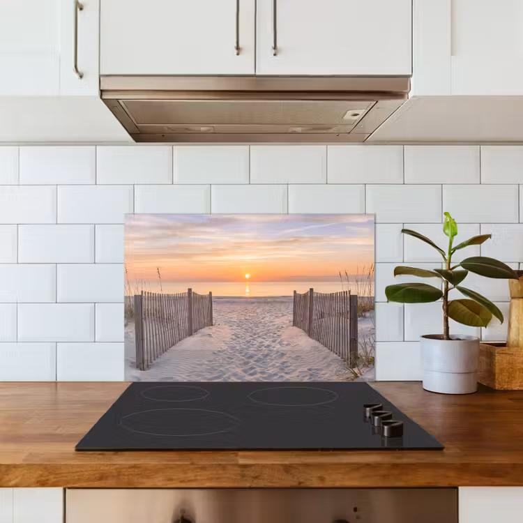 Fond de hotte - Coucher de soleil - Plage - Sable — 3