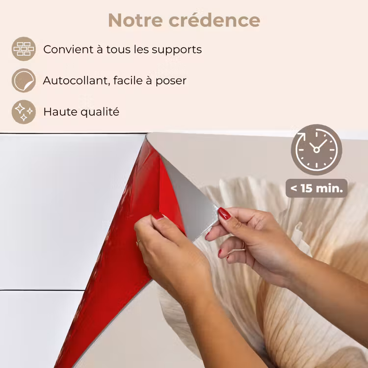 Fond de hotte - Fleur - Beige - Crème — 4