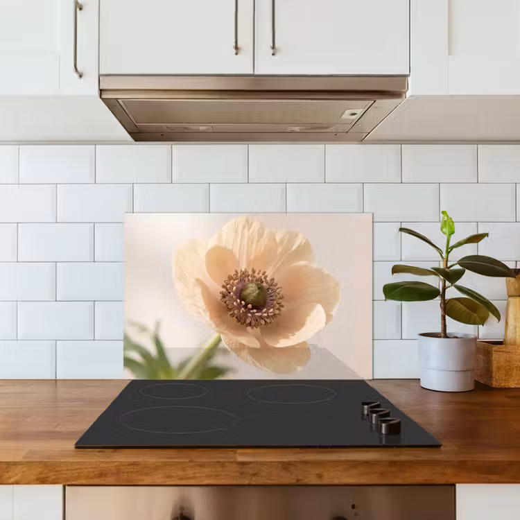 Fond de hotte - Fleur - Minimaliste - Vert — 3