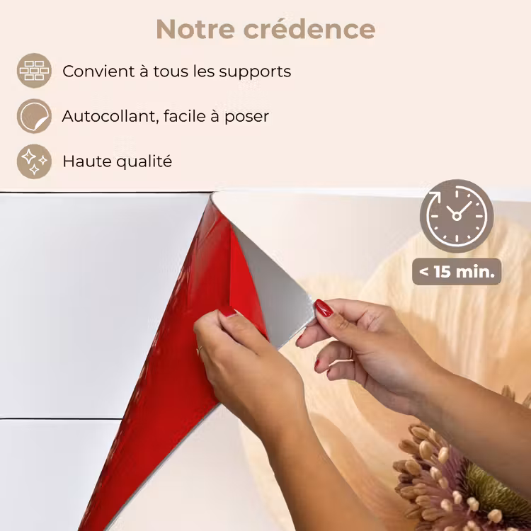 Fond de hotte - Fleur - Minimaliste - Vert — 4