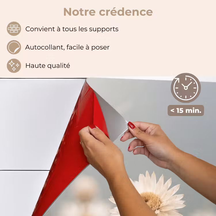 Fond de hotte - Fleurs de paille - Blanc - Lumière du jour — 4