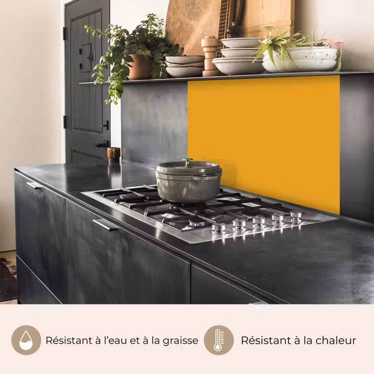 Crédence cuisine - Jaune ocre - Automne - Intérieur — 4