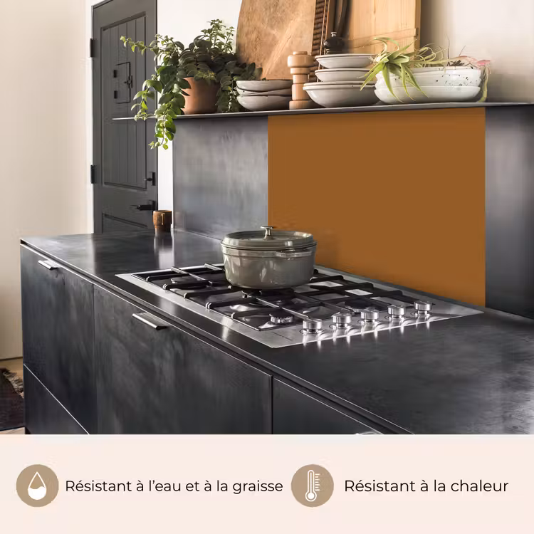 Crédence cuisine - Marron - Terre - Couleur unie — 4