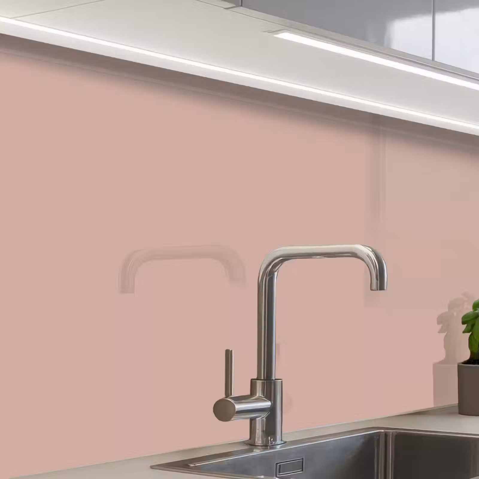 Crédence cuisine - Rose - Palette - Solide - Rose solide — 1