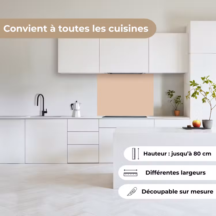Crédence cuisine - Beige - Couleurs - Solide — 6