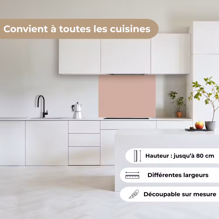 Crédence cuisine - Rose - Palette - Solide - Rose solide — 6