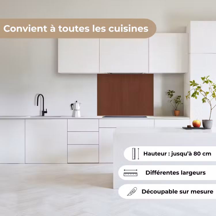 Crédence cuisine - Bois - Étagère - Abstrait - Motifs — 6