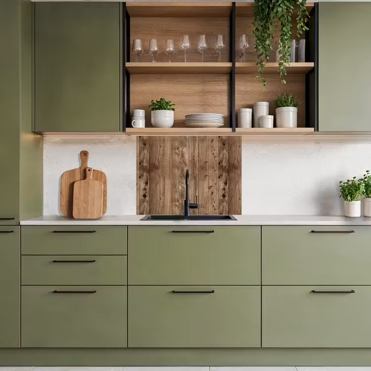 Crédence cuisine - Chêne - Motifs - Planches — 7