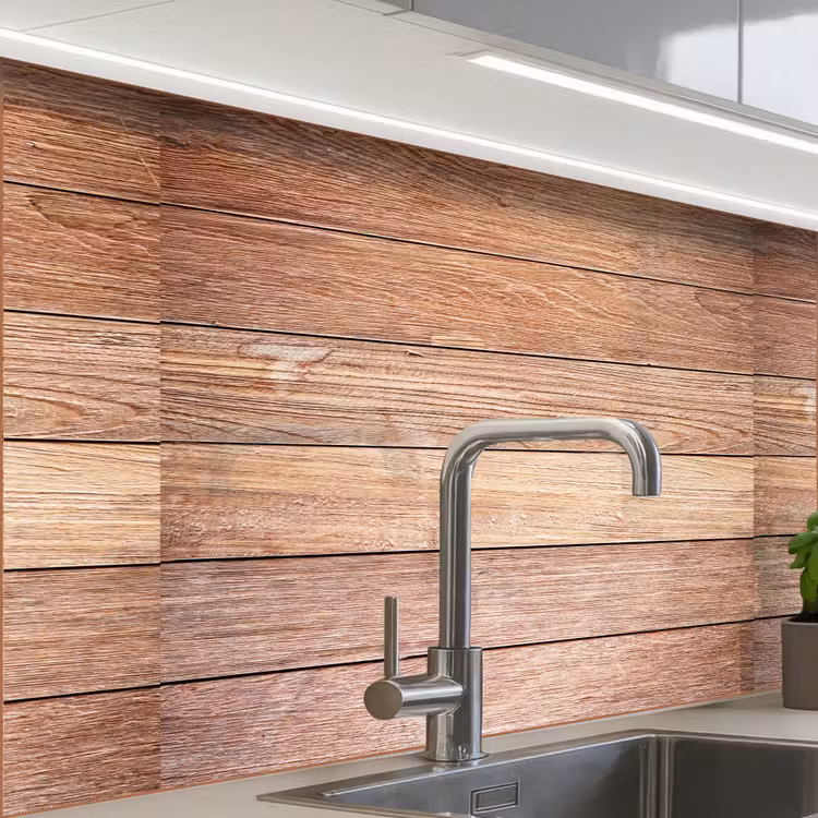 Crédence cuisine - Chêne - Planches - Motifs — 1