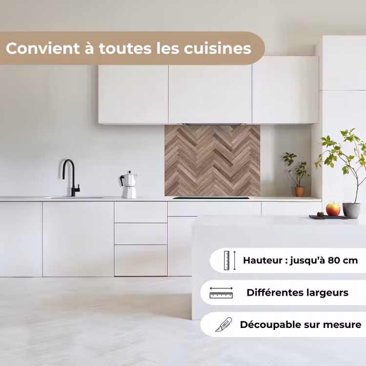 Crédence cuisine - Motifs - Bois - Marron — 6