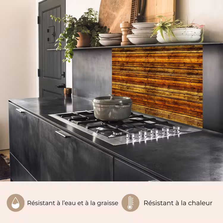 Crédence cuisine - Vintage - Bois - Étagères — 4
