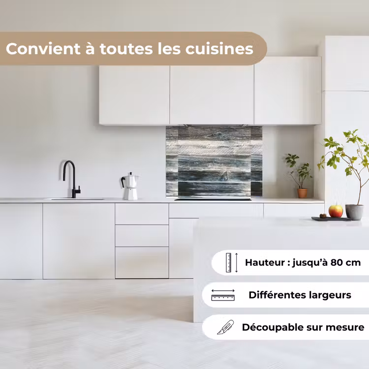 Crédence cuisine - Vintage - Motif - Bois — 6