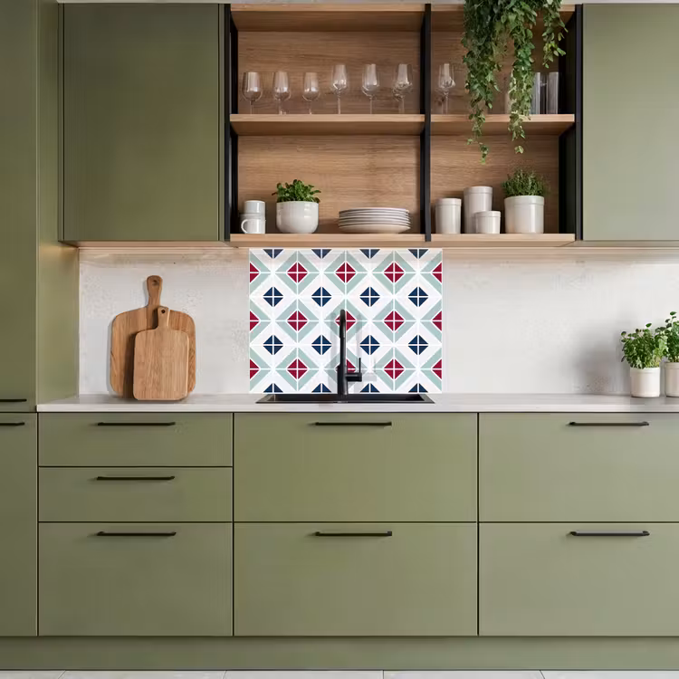 Crédence cuisine - Motifs - Carreaux - Abstrait — 7