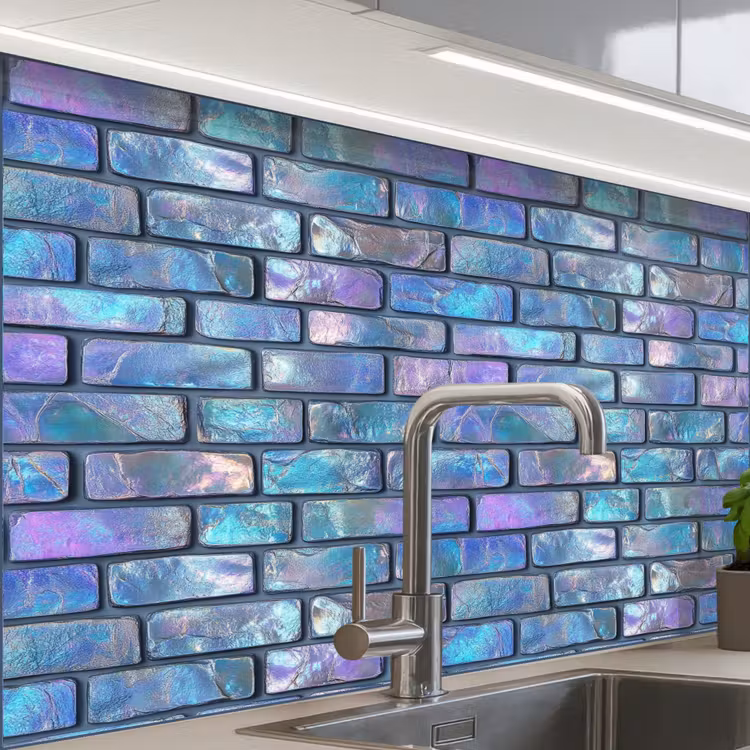Crédence cuisine - Mur - Iridescent - Couleurs — 1