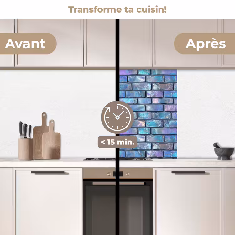 Crédence cuisine - Mur - Iridescent - Couleurs — 2