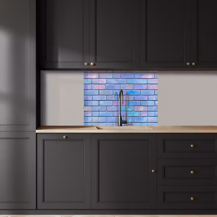 Crédence cuisine - Violet - Bleu - Mur — 5