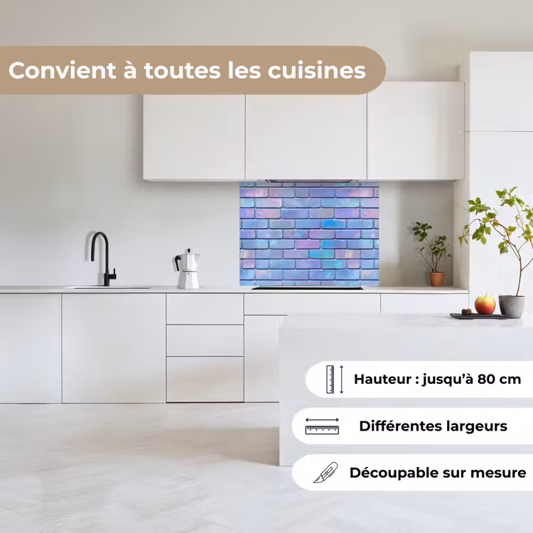 Crédence cuisine - Violet - Bleu - Mur — 6