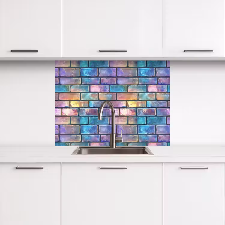 Crédence cuisine - Glow - Couleurs - Mur - Brillant — 3