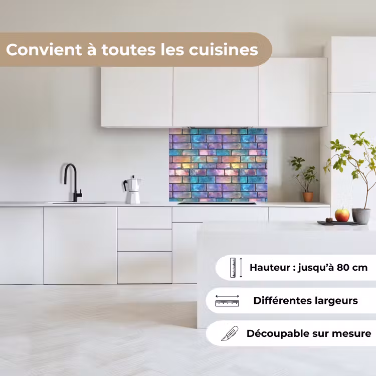 Crédence cuisine - Glow - Couleurs - Mur - Brillant — 6