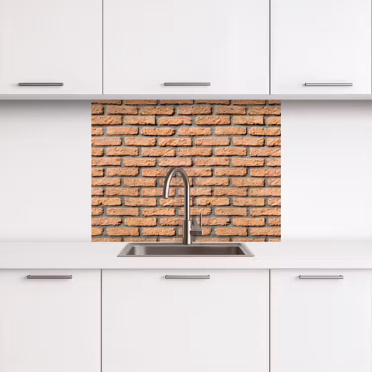 Crédence cuisine - Bakstenen - Rood - Muur — 3