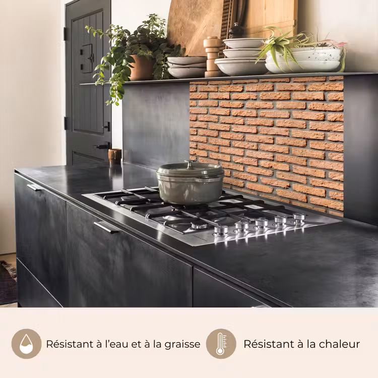 Crédence cuisine - Bakstenen - Rood - Muur — 4