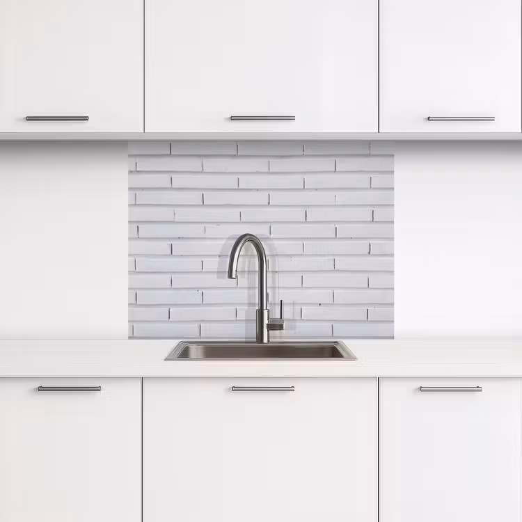 Crédence cuisine - Bakstenen - Wit - Minimalistisch — 3