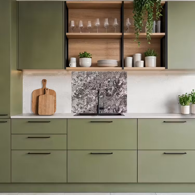 Crédence cuisine - Gris - Rouille - Motif — 7
