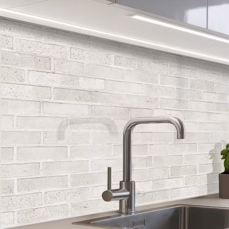 Crédence cuisine - Muur - Wit - Bakstenen — 1