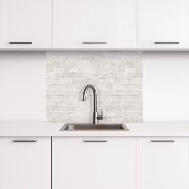 Crédence cuisine - Muur - Wit - Bakstenen — 3