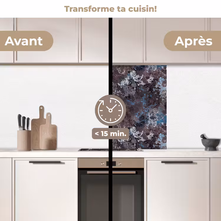 Crédence cuisine - Rouille - Bleu - Marron - Taches — 2
