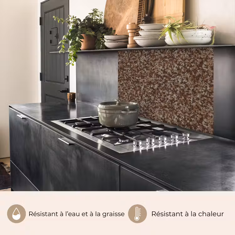 Crédence cuisine - Teintures - Rouille - Marron - Gris — 4